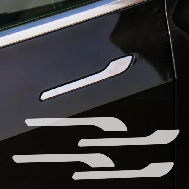 4X POUR TESLA Model 3 Poignée de porte voiture décalque sticker autocollant  EUR 7,19 - PicClick FR