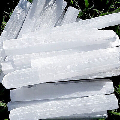 LOT Selenite Logs Crystal Wands " XL Bars Rough Natural BULK WHOLESALE Heal lbs