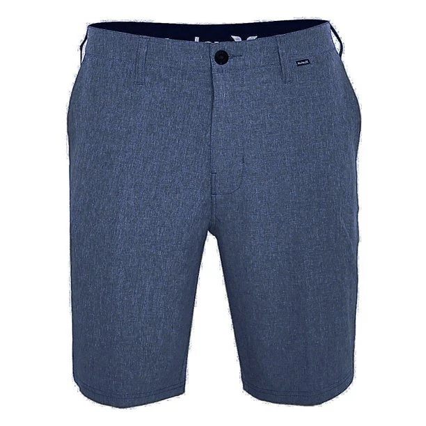 Hurley Phantom 21 Inch Walk Mens Hybrid Shorts 36 Slim Fit Blue NWT