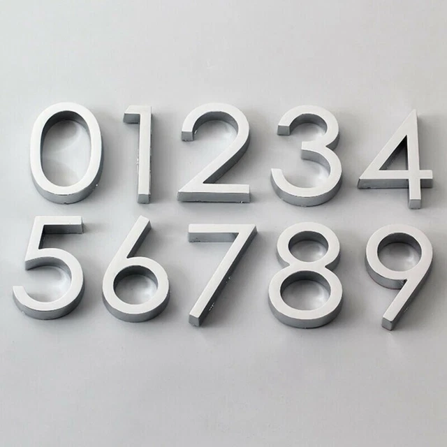 Apartment Home Decor DIY 0-9 Digital 6cm Door Number SignStickers Self Adhesive