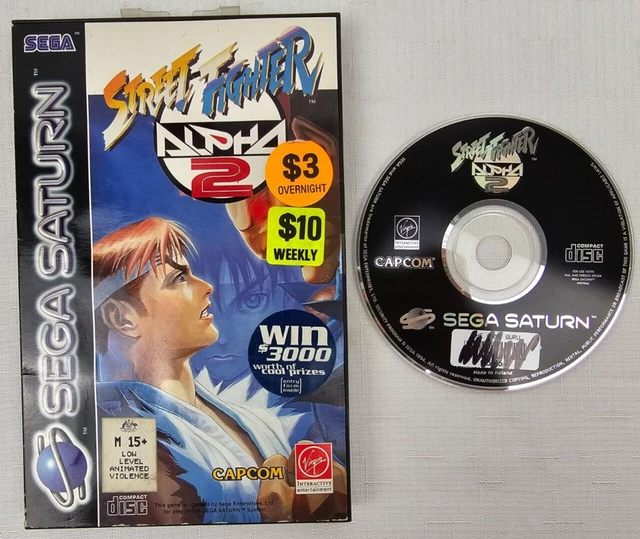 Street Fighter Alpha 2 – SEGA Saturn – PAL – Complet (CIB) – Très Bon état