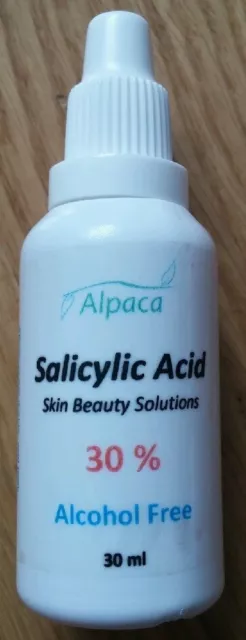 SALICYLIC ACID 30 ml Skin Peel 30% Acne Blackheads ALCOHOL FREE !