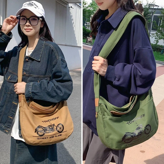 Click to enlarge fashion Canvas Crossbody Shoulder Bags Travel Vintage Satchel C