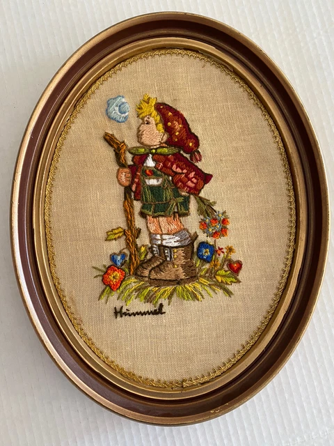 Marco de plástico original vintage hecho a mano Hummel THE MOUNTAINEER '77