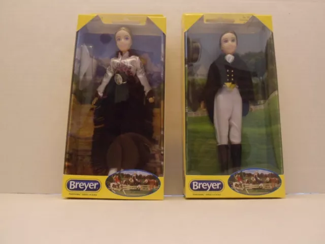 Breyer #526 Dressage Rider Megan AND #541 Cowgirl Taylor 8" figures NEW