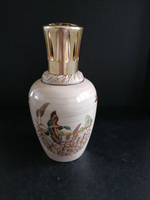 Lampe Berger Ancienne En Céramique Signée Jacques Breugnot – Très Bon état