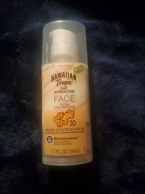 Hawaiian Tropic Silk Hydration Weightless Sunscreen Face Lotion, SPF 30, 1.7 oz