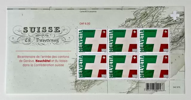 Schweiz 2015 - Kleinbogen Mi. 2393 - 200 J. Schweizer Konföderation - Postfrisch