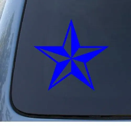 NAUTICAL STAR - Car, Truck, Notebook, Vinyl Decal Sticker