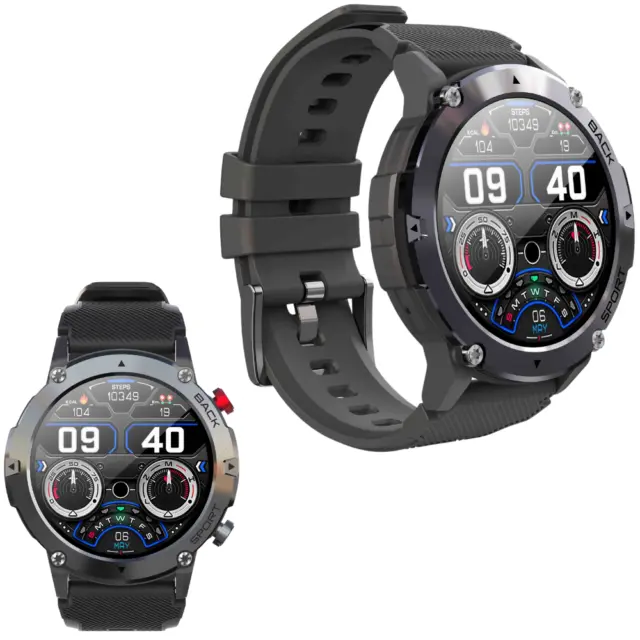 Smartwatch orologio bluetooth Touch Sport Anrufe Cardio Fitness Ios/Android 3