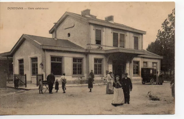 DORMANS - Marne - CPA 51 - exterior view of the station - 2