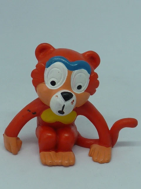 Figurine Ancienne Tigre Drôle - PVC Plastique Vintage - Occasion - Pièce De Collection
