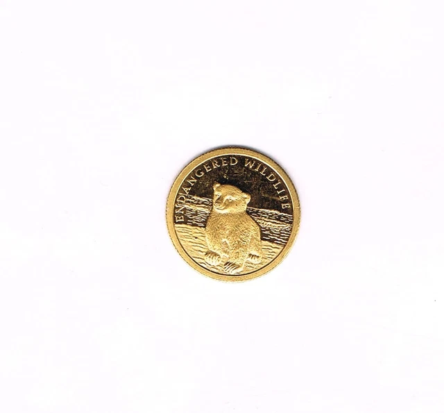 ILES COOK.MONNAIE 10 DOLLARS 2008 DANGERED WILDLIFE  999‰ 1.24 gr Ø 13 mm F796