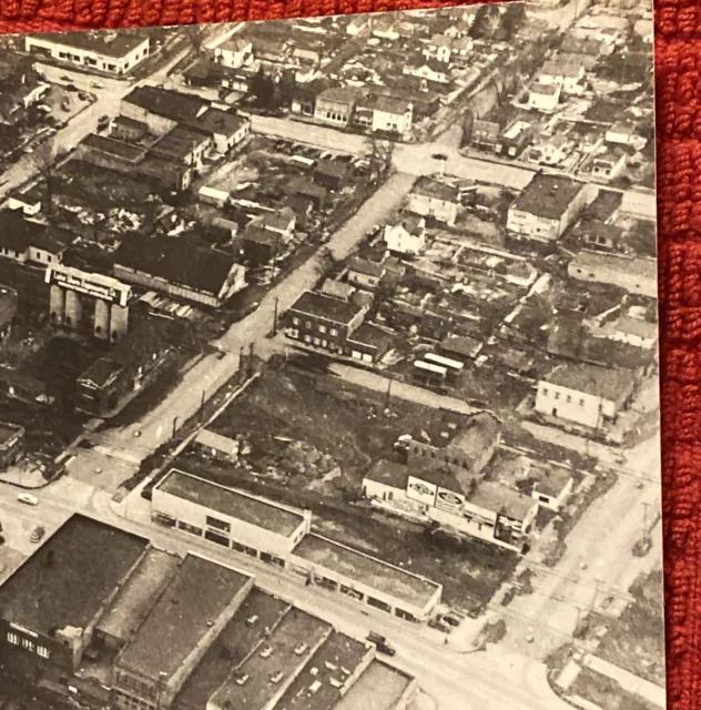 VTG IRON MOUNTAIN Michigan postcard Upper Peninsula RPPC aerial view of town