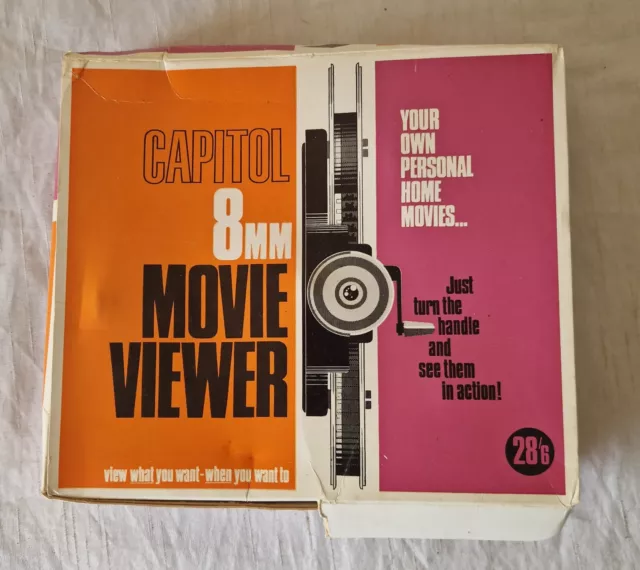 Visualizzatore film vintage in scatola Capitol 8 mm in perfette condizioni