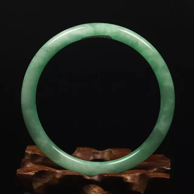 58mm Emerald Green Jadeite Jade Bangle Bracelet Women Chinese Jade Bangle 12747 3