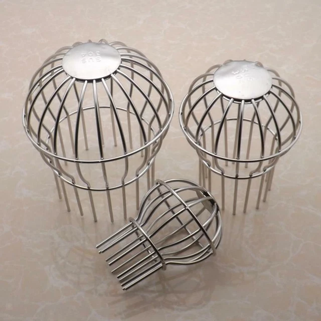 Gutter Trape STAINLESS STEEL DOWNSPOUT Gutter Leaf Trap Guard Strainer Drain Pipe ...