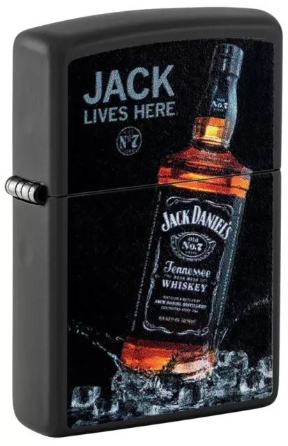 Zippo 48290, Jack Daniels Tennessee Whiskey, Black Matte Lighter