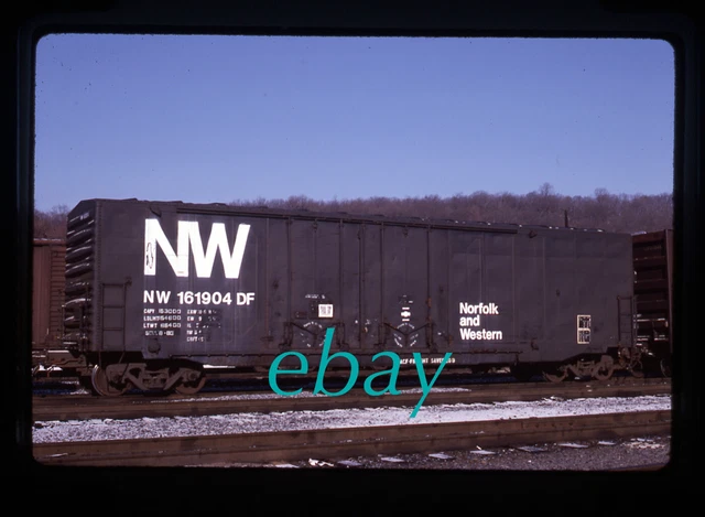 Orig Slide Norfolk And Western N&W NW #161904 boxcar 1985