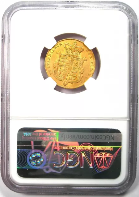 1826 Gold Britain England George IV Gold Sovereign UK Coin 1S - NGC AU Details 3