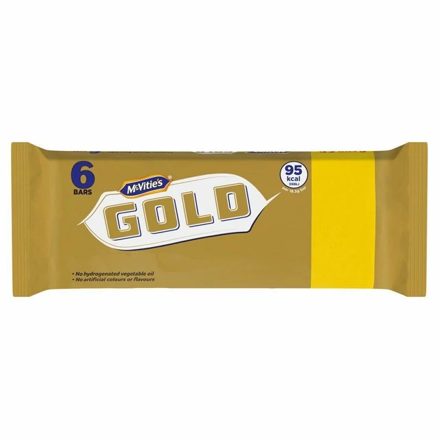 Lingots d'or McVitie's - 6 lingots par paquet - Lot de 4