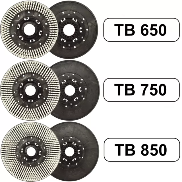 Tellerbürste für Hako B70, B90, B750 R, B115 R, B120 R, B 1050 Mit Spritzgummi