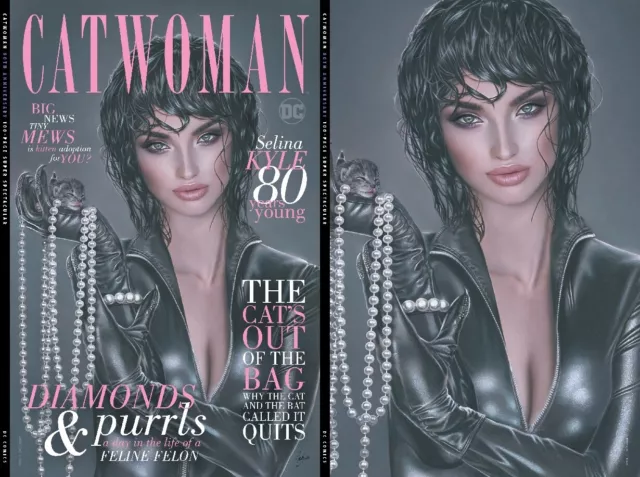 CATWOMAN 80th ANNIVERSARY 1 NATALI SANDERS VIRGIN TRADE A & B VARIANT 2 PACK SET