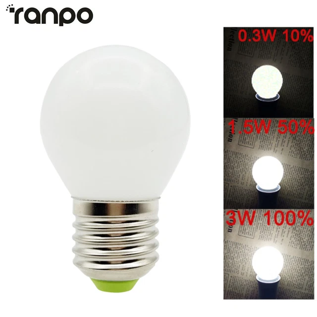 Dimmbare LED Glühbirne E26 E27 B15 B22 E14 E12 Äquivalent 30W Weißglühend 220V