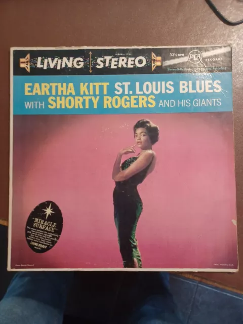 Eartha Kitt With Shorty Rogers & His Giants St Louis Blues Vinyl Lp (Usa) 1958
