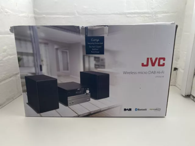 JVC UX-D321B Wireless DAB+ Micro Hi-Fi System Gun Metal