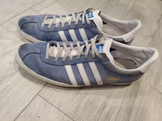 ADIDAS OG MENS Uk 5 Eu 38 Gazelle Suede Trainers Burgundy White