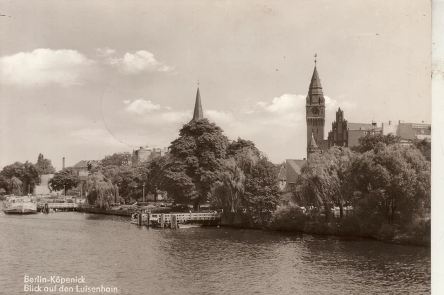 s/w ak  BERLIN - KÖPENICK , Blick auf den Luisenhain ; ca.1972
