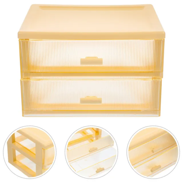 Cajón de plástico cajón de gabinete cajón cosméticos caja de almacenamiento cajón pequeño escritorio