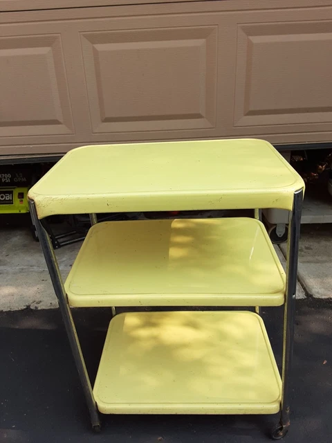 Cosco vintage metal rolling cart,vintage kitchen cart,utility cart,pick up in MI