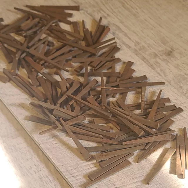 Antique Vintage 100 Square Cut Nails 2  1/4"  UNUSED 🔥 🔥 🔥