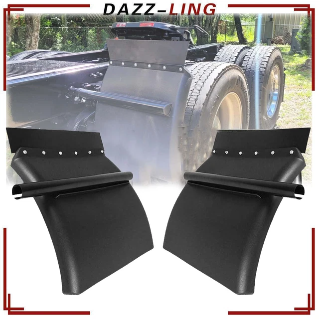 Loderas Para Camion CHDT66 Quarter Fenders For Semi Truck, 24" X 24"Semi Truck Quarter Fenders W/Round Tube Arm And All Hardware Included, Right And Left Semi Quarter Trailer Fenders Single Axle - Foto 10