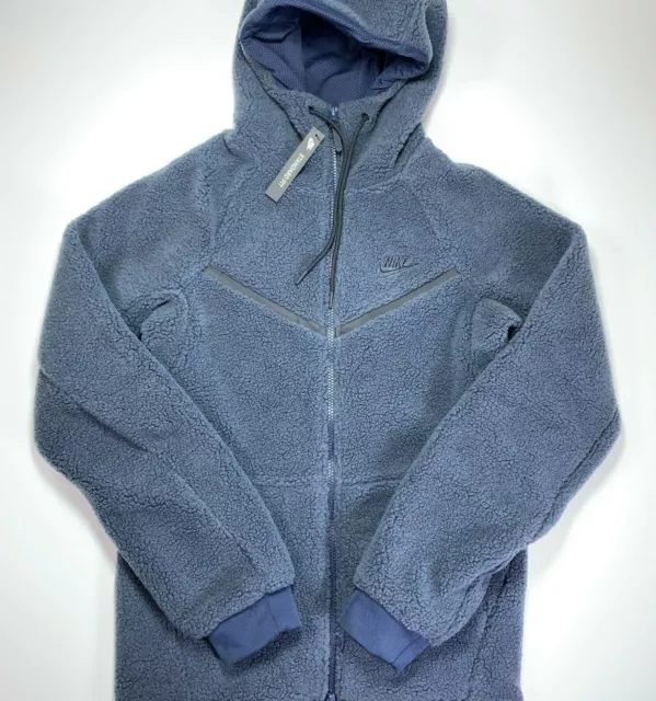 NIKE TECH FLEECE Sherpa Jacket Hoodie AQ2767-451 Size XS Xtra Small $99.95 PicClick