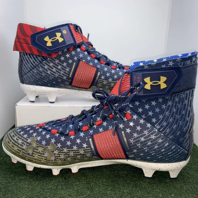 Under Armour Highlight MC LE USA Flag Football Cleats Size 11 UA 3025740