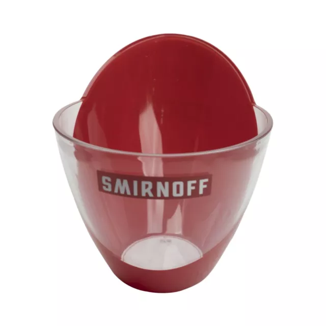 Smirnoff Vodka Flaschenkühler Eisbox Kühler Ice Bucket Bar Deko Rot Eiswürfel 2