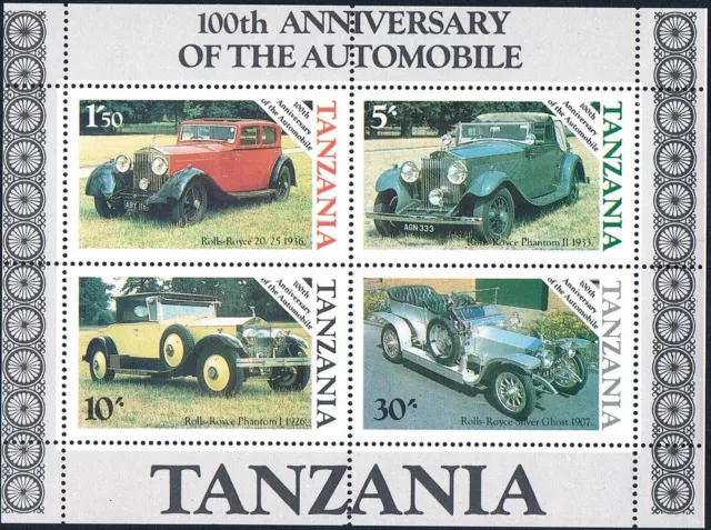 Tansania 1983 "100 Geburtstag des Automobils"  Block Nr. 53