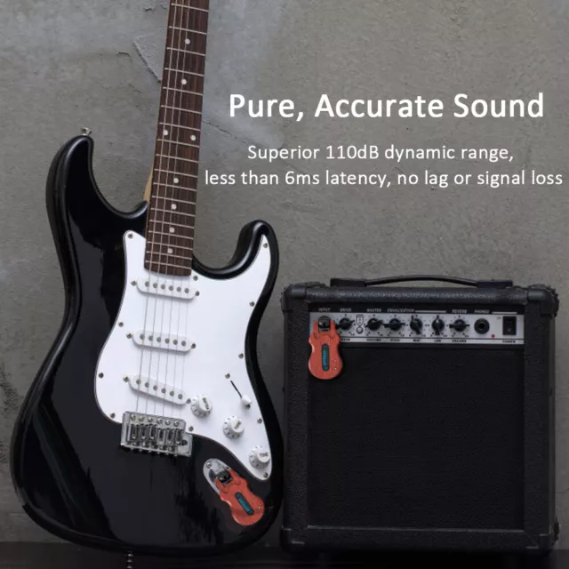 ammoon 5.8G Wireless Guitar System Audio Digital Guitar Transmitter Receiver new 2