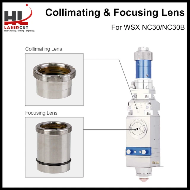 Fiber Collimating &Focusing Lens with Holder for WSX Laser Cutting Head NC30(B)