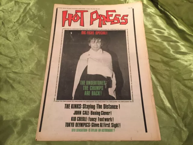 HOT PRESS MAGAZINE [May 15 - 28, 1981] Undertones, Kinks, John Cale EXCELLENT