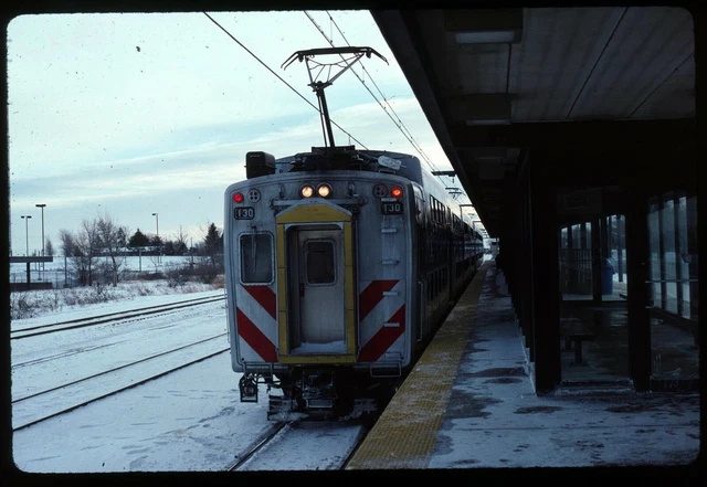 Original Rail Slide - IC Illinois Central 130+ University Park IL 1-18-1997