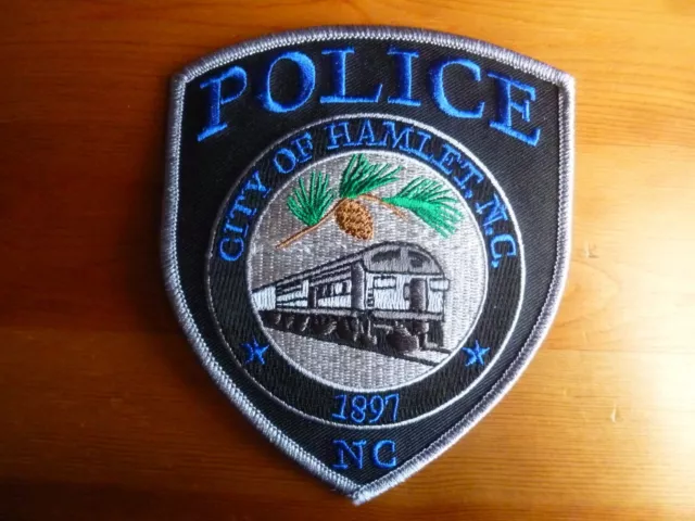 HAMLET CITY NORTH CAROLINA POLICE PATCH N.C DEPT UNIT USA Obsolete Original