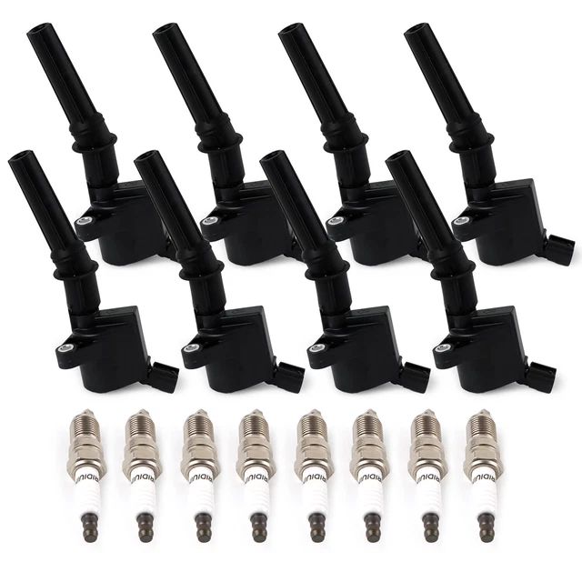 8PCS Ignition Coils + Iridium Spark Plugs for Ford Econoline Super Duty SP479