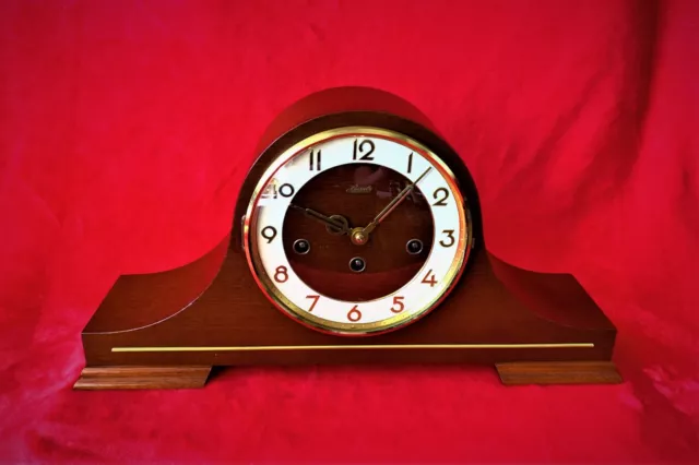 Old Vintage Westminster Hermle Mantel Clock 8 Day Movement