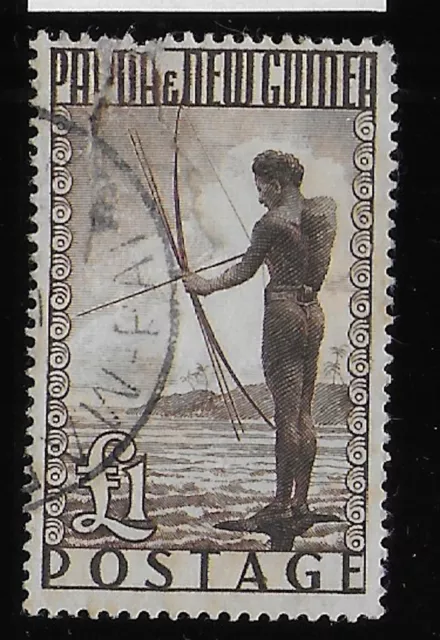 PAPUA & NEW GUINEA 1952   Definitive    USED-F  #  Mich. 23  Defects