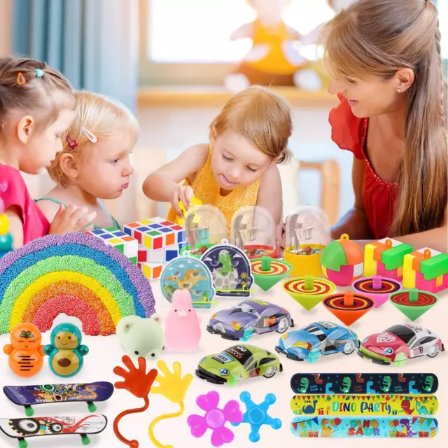 65 Pcs Party Favors Carnival Treasure Box Toys Classroom Prizes Small Mini Bulk 3