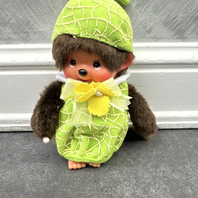 Monchhichi Sekiguchi Puppe original Im Kleidchen unbespielt 20 cm Sammler